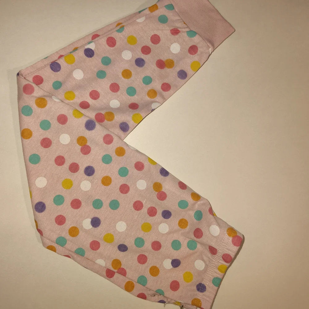 BenBen Size 7 Pink Polka Dot Kids Pajama‎ Set